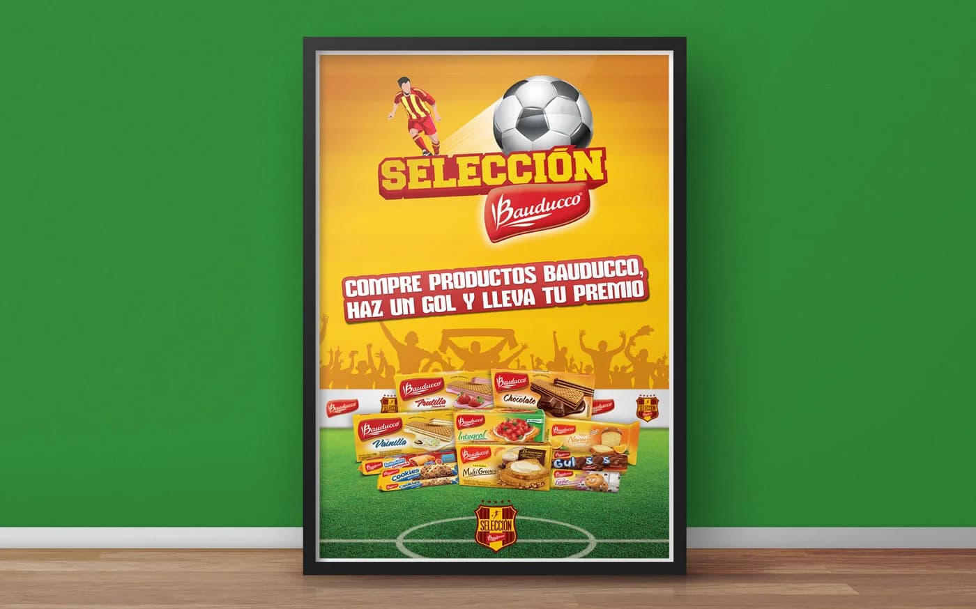 Peças da ação promocional da Bauducco