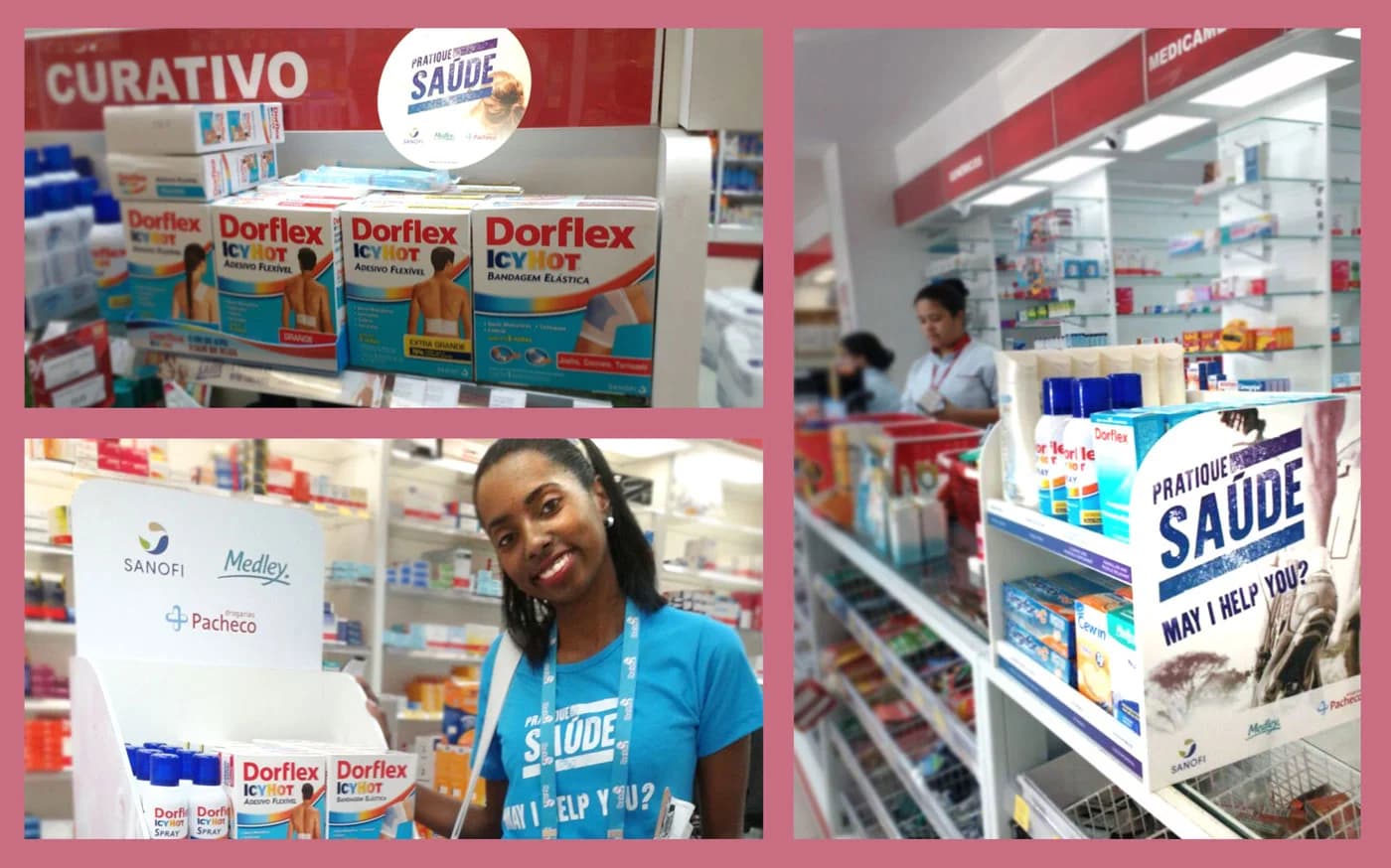Peças da ação promocional da Sanofi