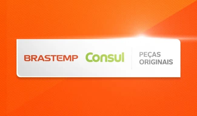 Peça de comunicação de Peças Originais para as marcas Brastemp e Consul, da Whirlpool