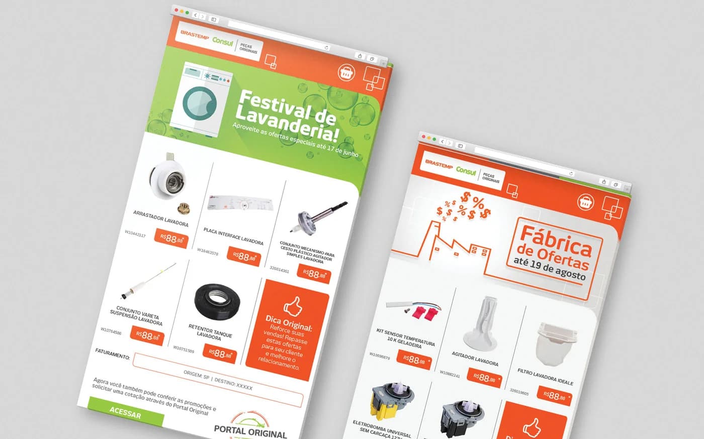 Materiais institucionais da Whirlpool